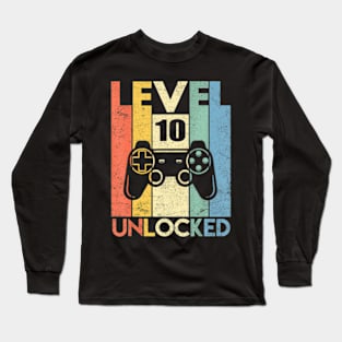 Level 10 Video 10th Birthday Long Sleeve T-Shirt